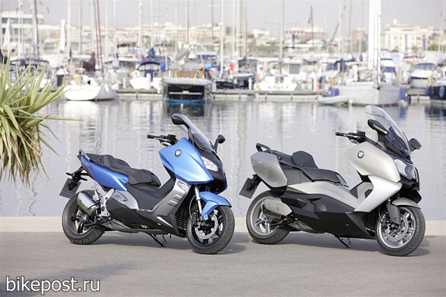 Новые скутеры BMW C600GT и BMW C600 Sport 2012 модельного года