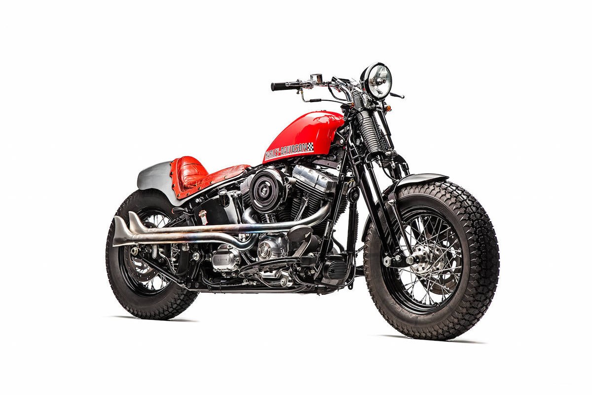 Роберто Росси создал  кастом Harley-Davidson Softail Cross Bones 