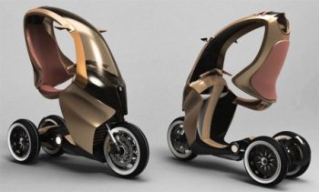 Концепт-трицикл Piaggio PAM - отличный вариант для городских поездок