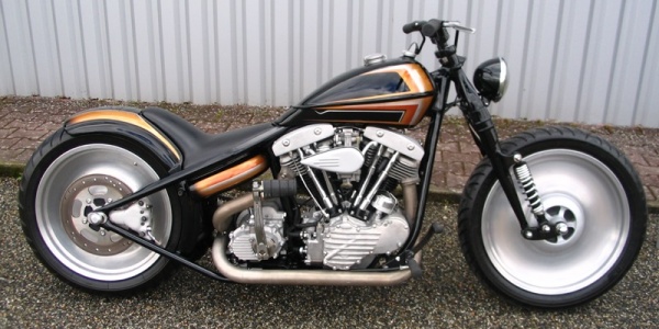 Чоппер Smockey Gold из Harley-Davidson Shovelhead 1966