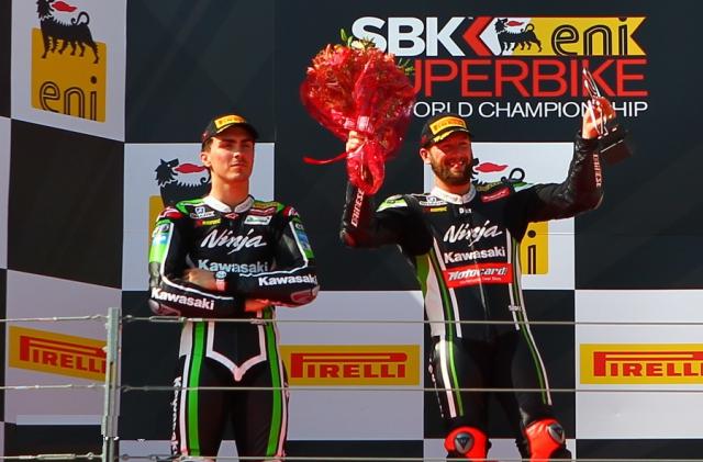 Второй этап WSBK выиграли пилоты Kawasaki Racing