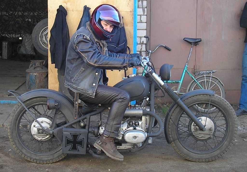 Окраска деталей для мотоцикла Урал