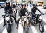 Д. Бекхем в Нью-Йорке представил одежду для мотоциклистов